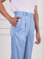 Load image into Gallery viewer, Powder Blue Tailored Trousers
