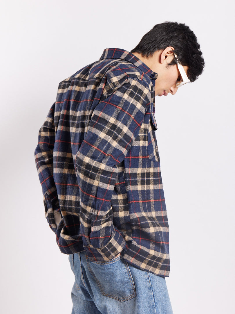 Relaxed Fit Plaid Shacket