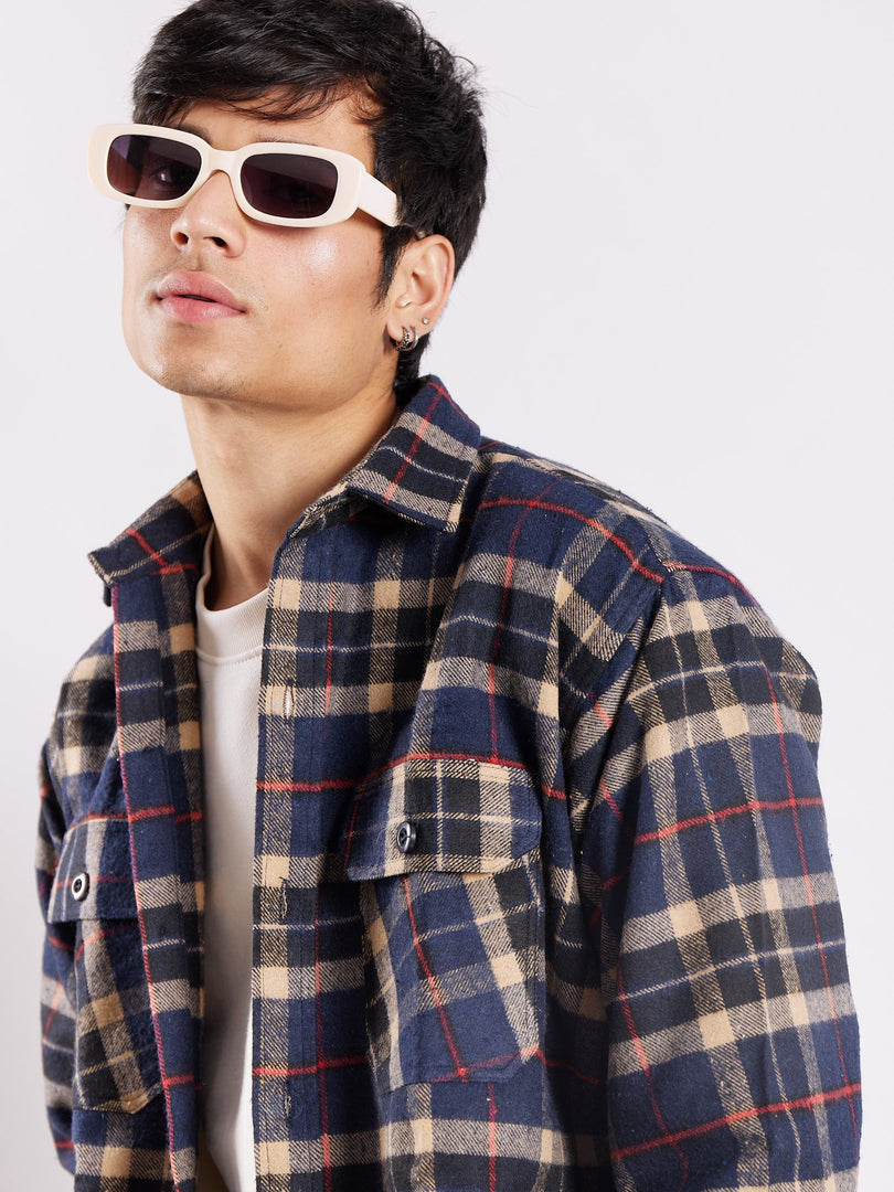 Relaxed Fit Plaid Shacket