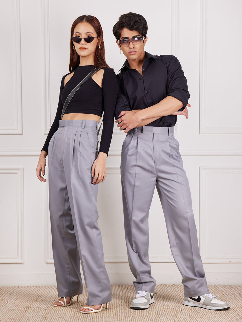 Light Grey Tailored Trousers