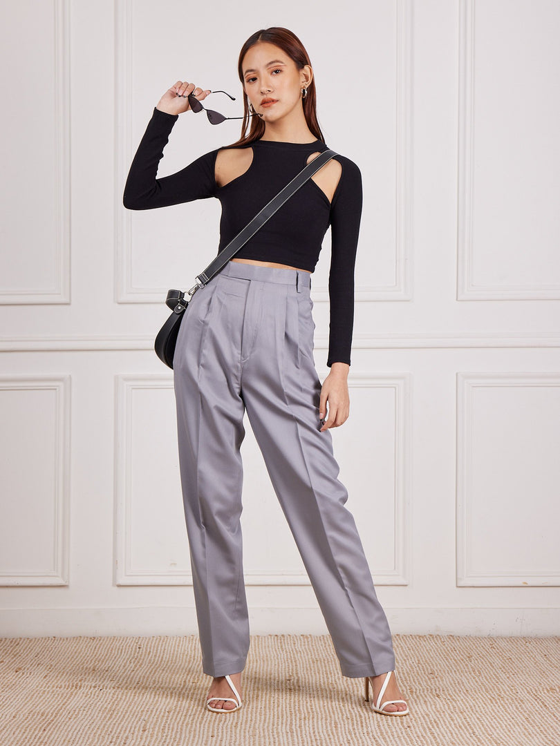 Light Grey Tailored Trousers