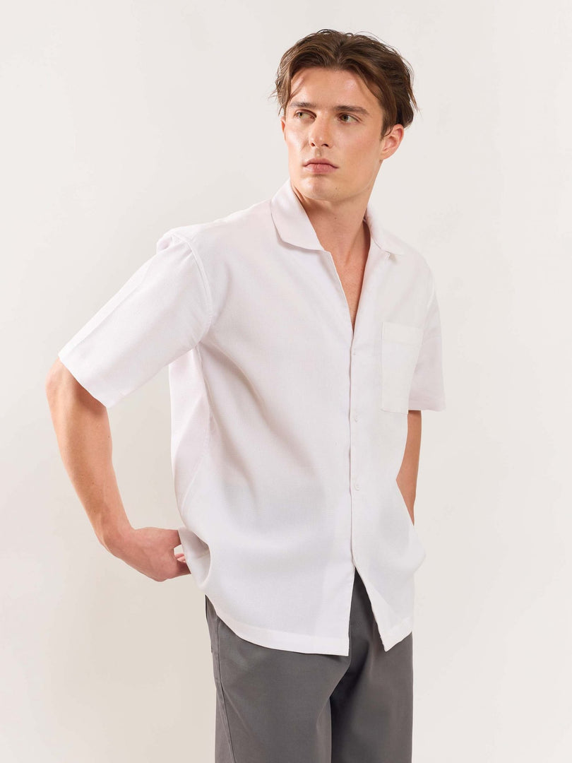 White Textured Shirt