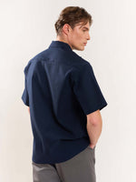 Load image into Gallery viewer, Navy Textured Shirt
