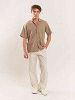 Load image into Gallery viewer, Light Brown Textured Shirt
