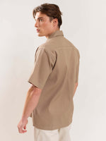 Load image into Gallery viewer, Light Brown Textured Shirt
