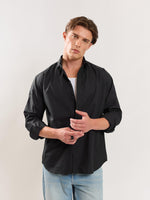 Load image into Gallery viewer, Black Poplin Shirt
