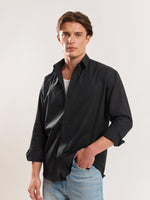 Load image into Gallery viewer, Black Poplin Shirt
