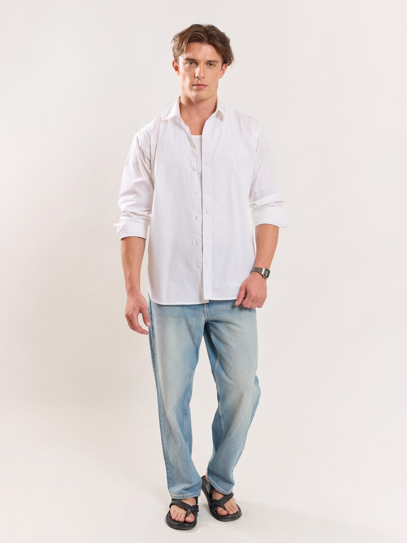 White Poplin Shirt