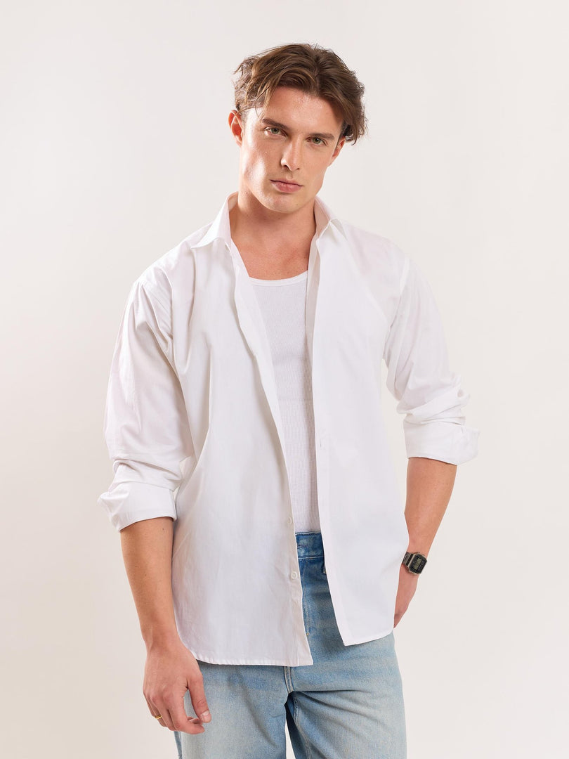 White Poplin Shirt