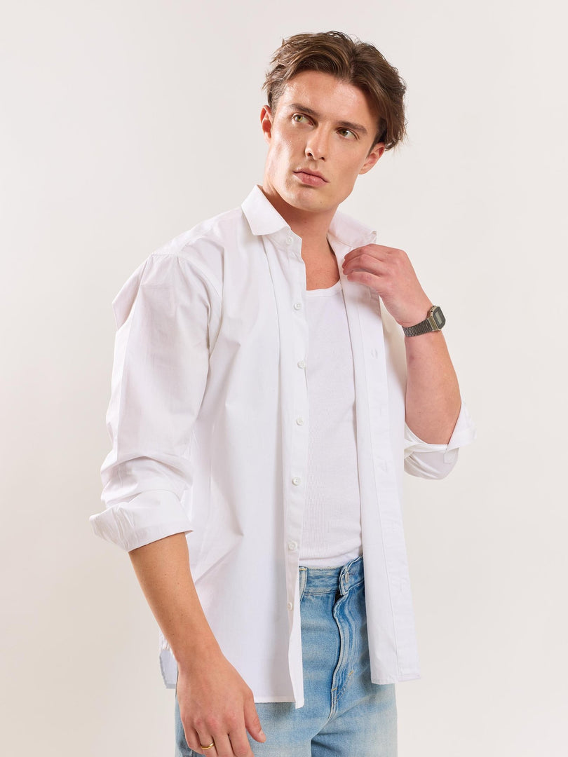 White Poplin Shirt