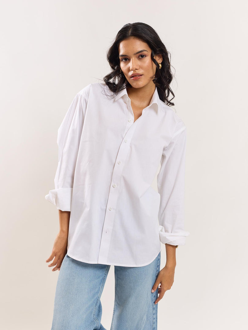 White Poplin Shirt