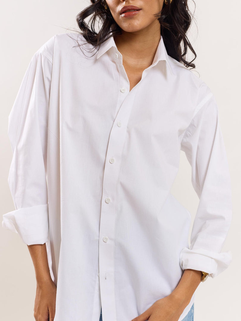 White Poplin Shirt