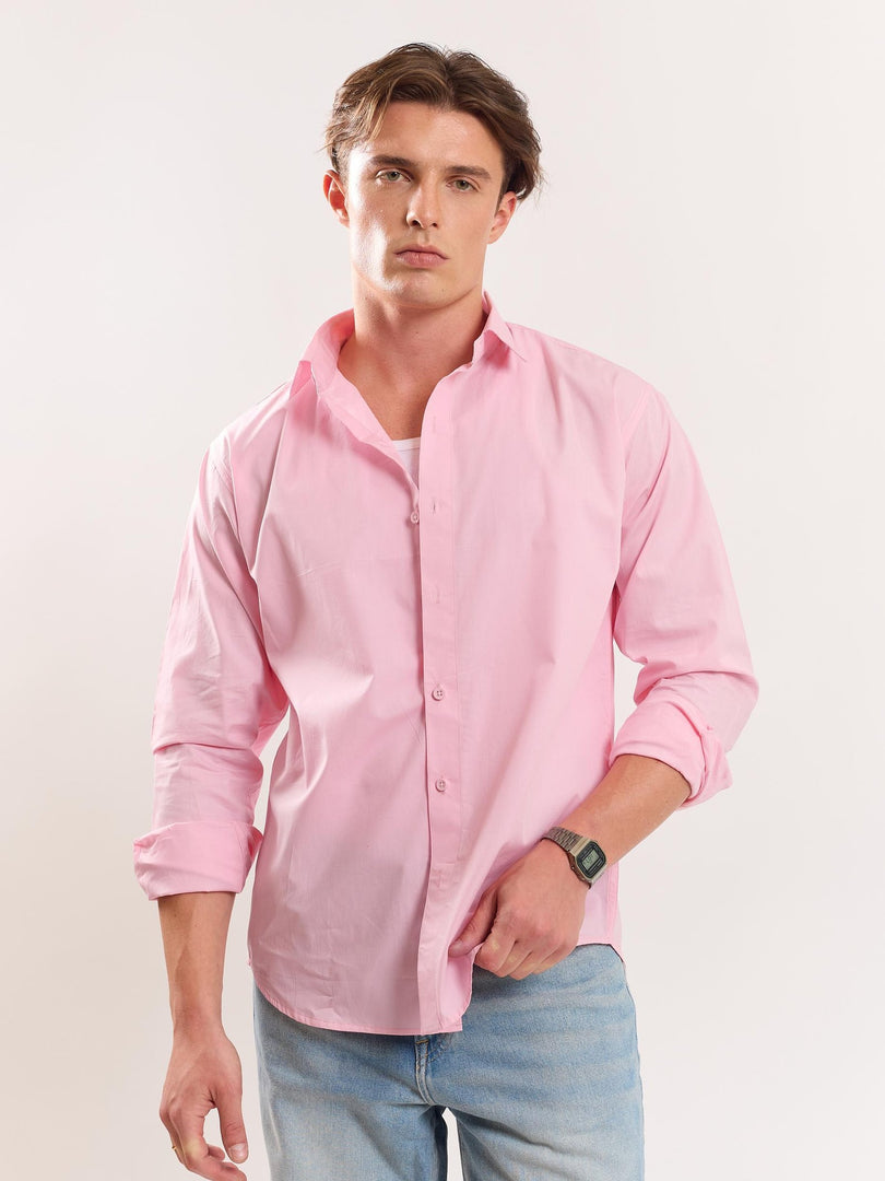 Pink Poplin Shirt