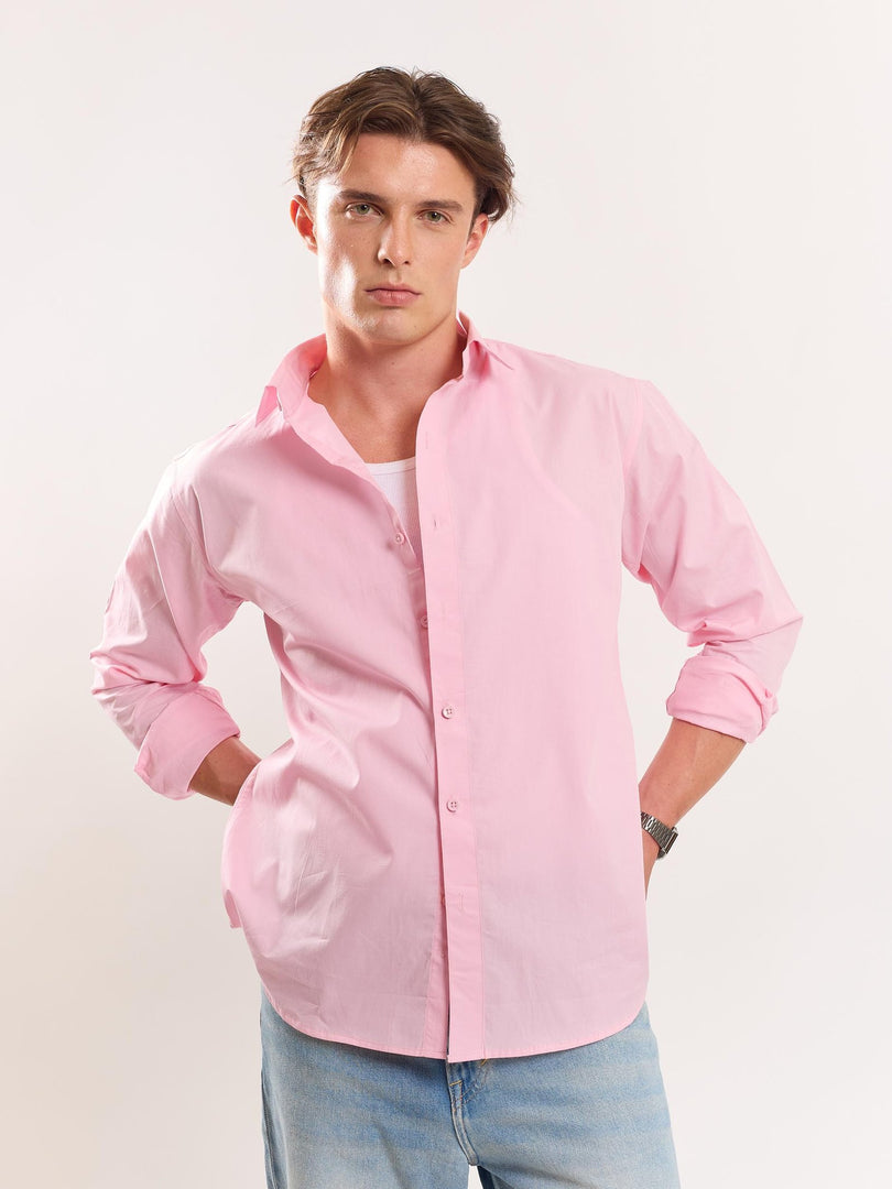 Pink Poplin Shirt