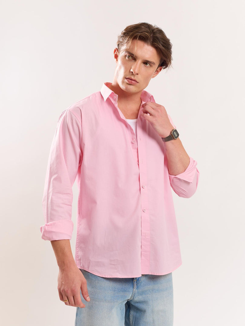 Pink Poplin Shirt