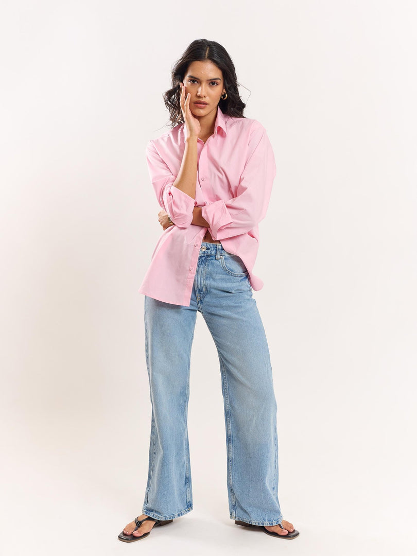 Pink Poplin Shirt