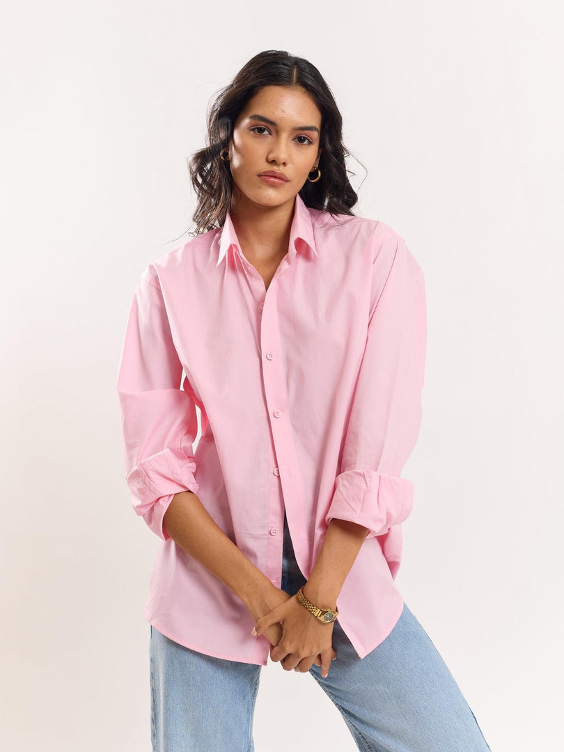 Pink Poplin Shirt