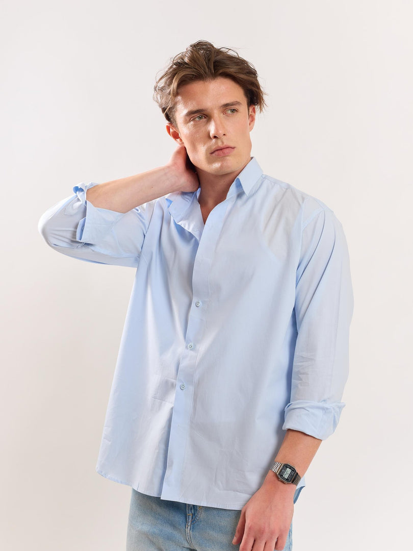 Blue Poplin Shirt