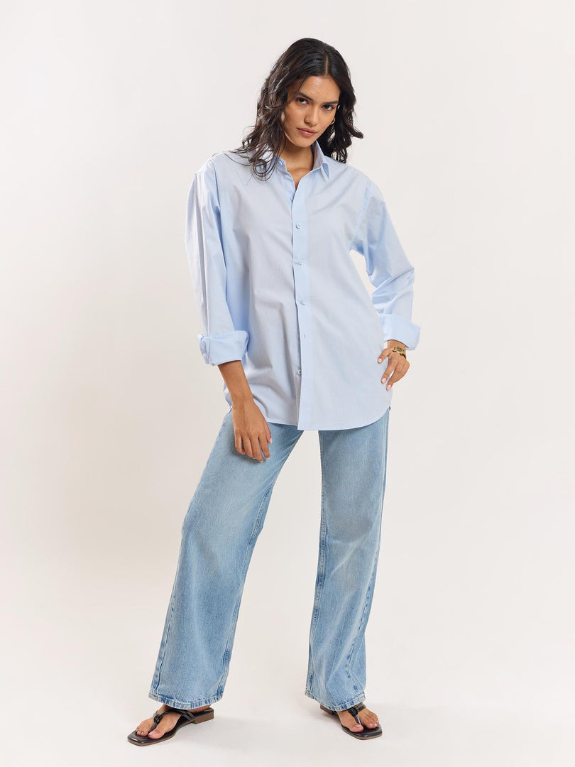 Blue Poplin Shirt