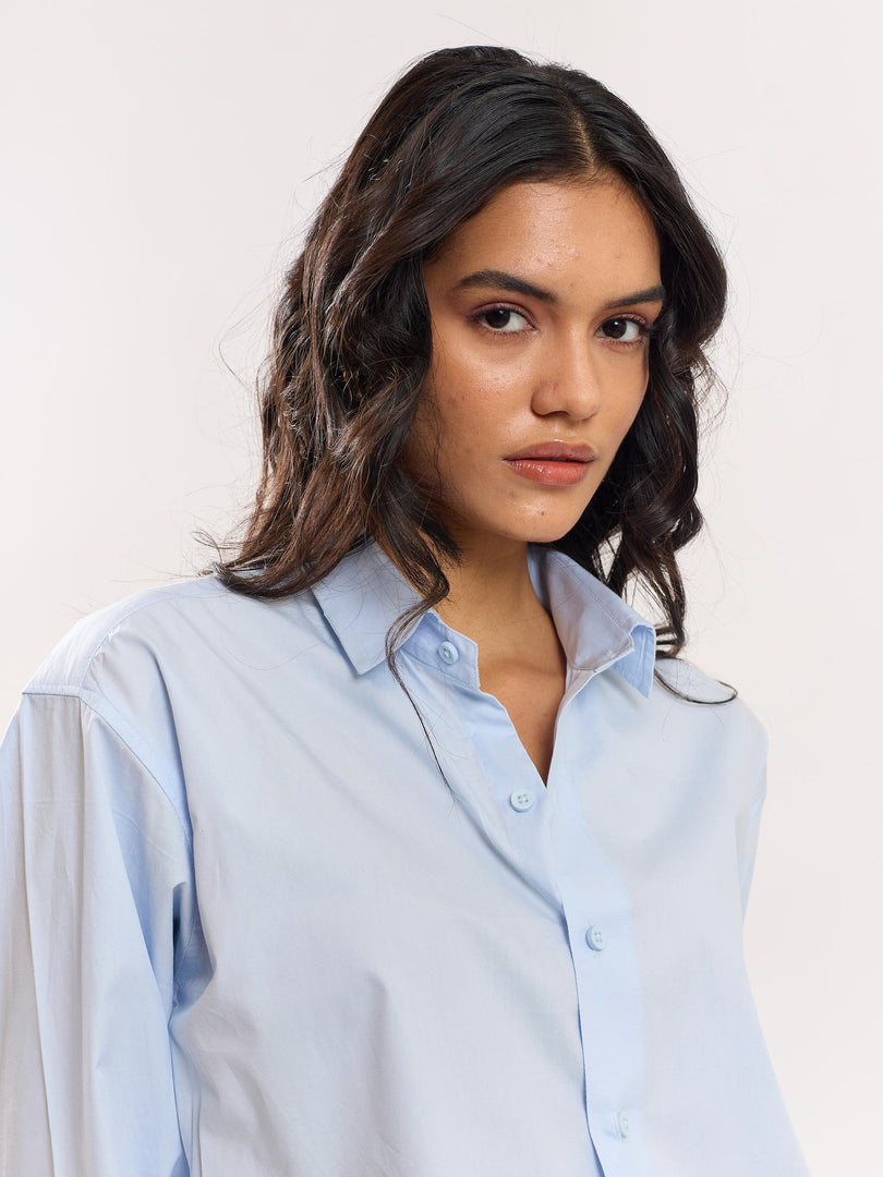 Blue Poplin Shirt