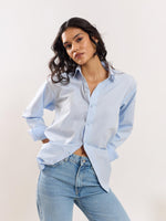 Load image into Gallery viewer, Blue Poplin Shirt
