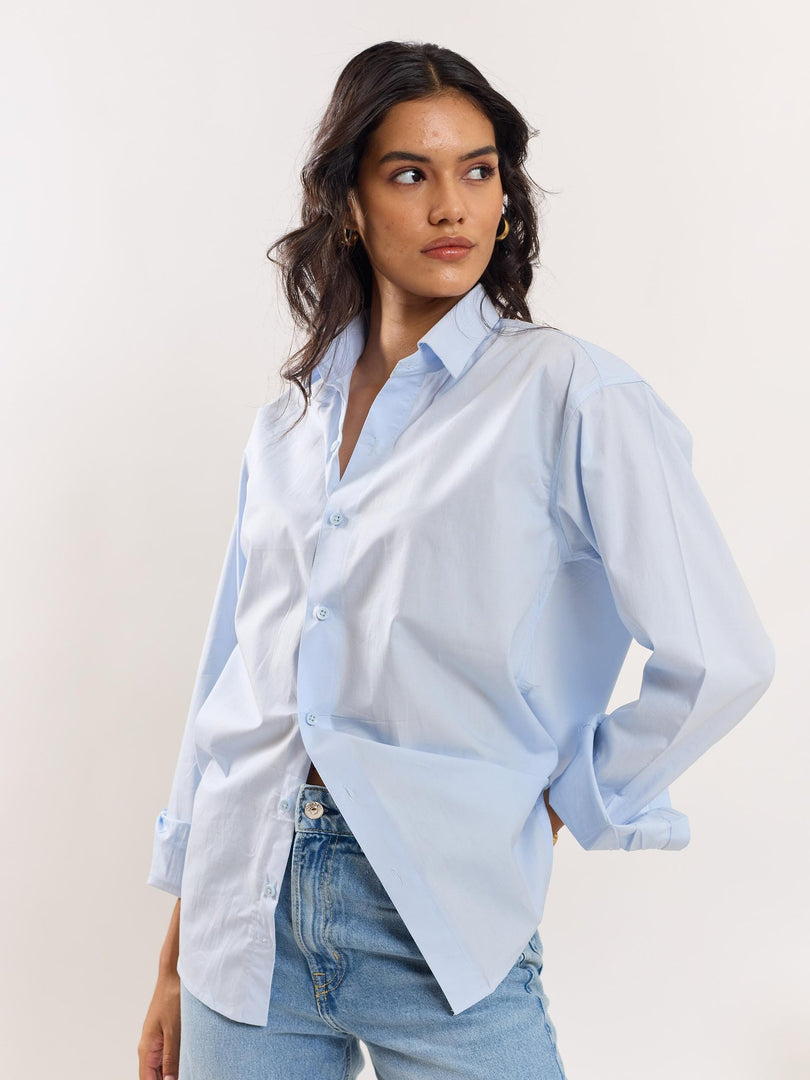 Blue Poplin Shirt