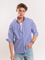 Load image into Gallery viewer, Blue striped shirt
