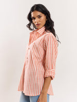 Load image into Gallery viewer, Orange Striped Shirt
