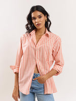 Load image into Gallery viewer, Orange Striped Shirt
