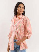 Load image into Gallery viewer, Orange Striped Shirt
