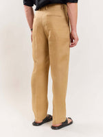 Load image into Gallery viewer, Tan Brown Linen Trousers
