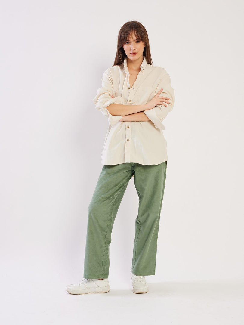 Loose Fit Corduroy Trousers