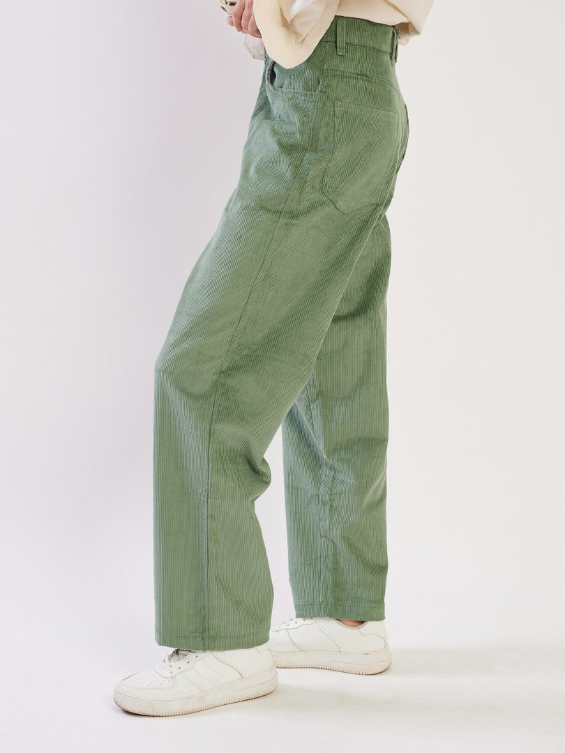 Loose Fit Corduroy Trousers