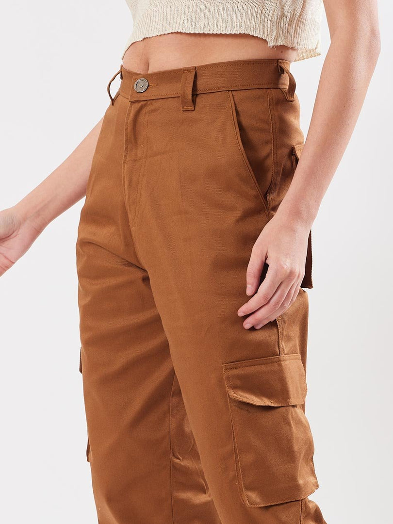 Brown Cargo Trousers