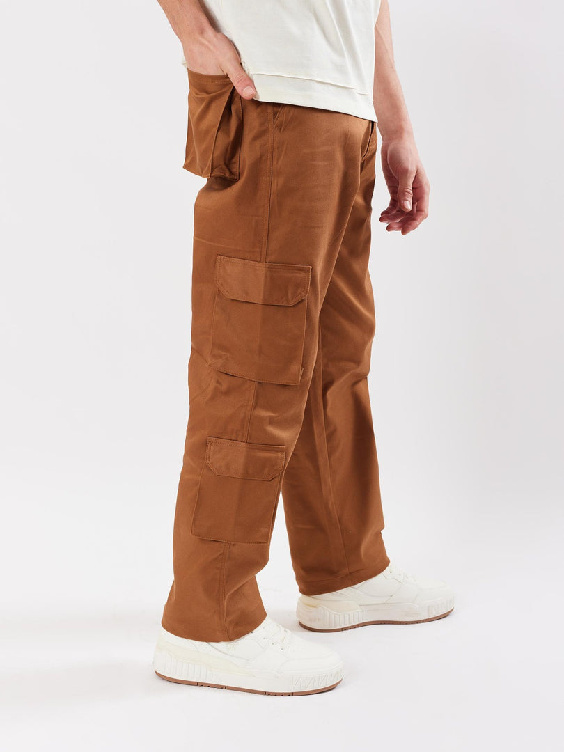 Brown Cargo Trousers