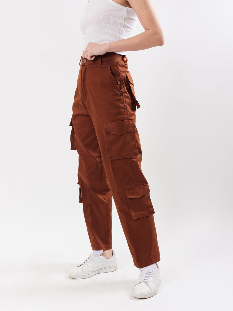 Brown Cargo Trousers