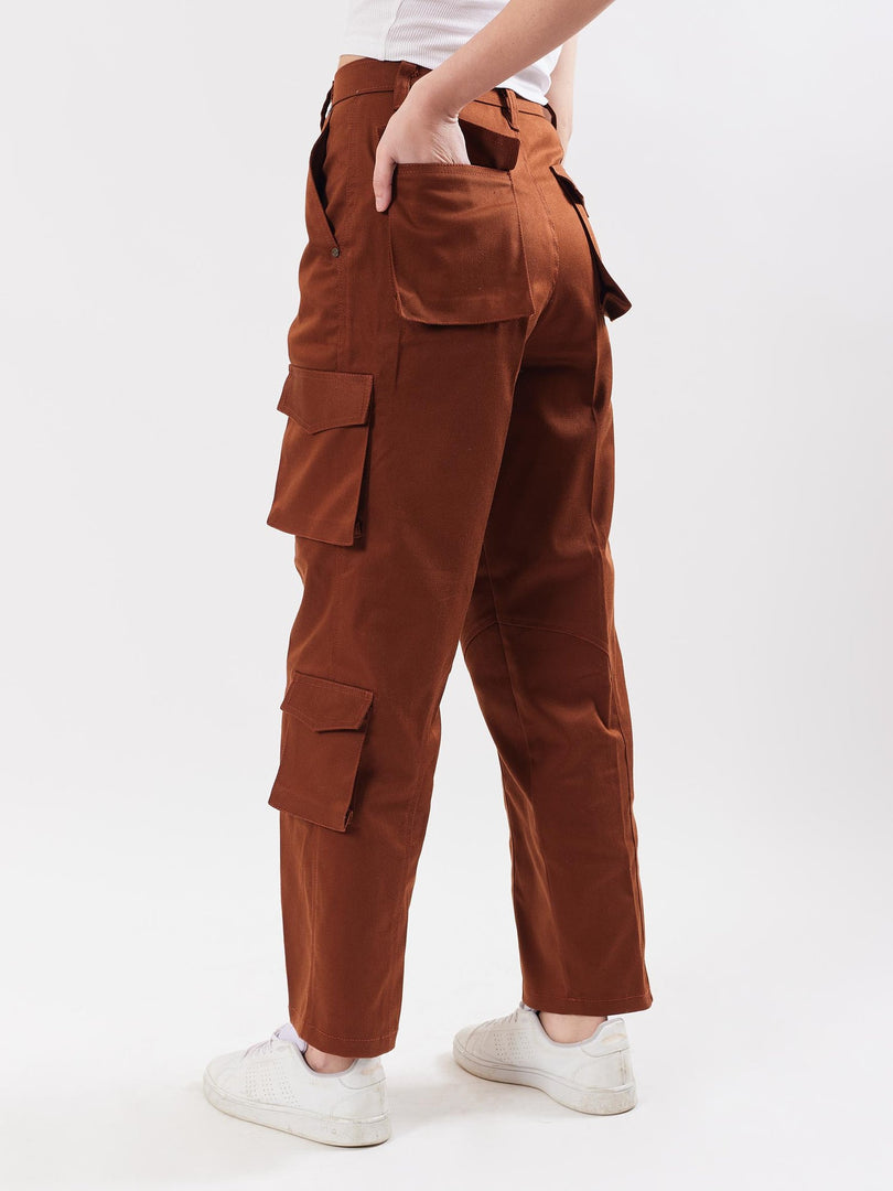 Brown Cargo Trousers