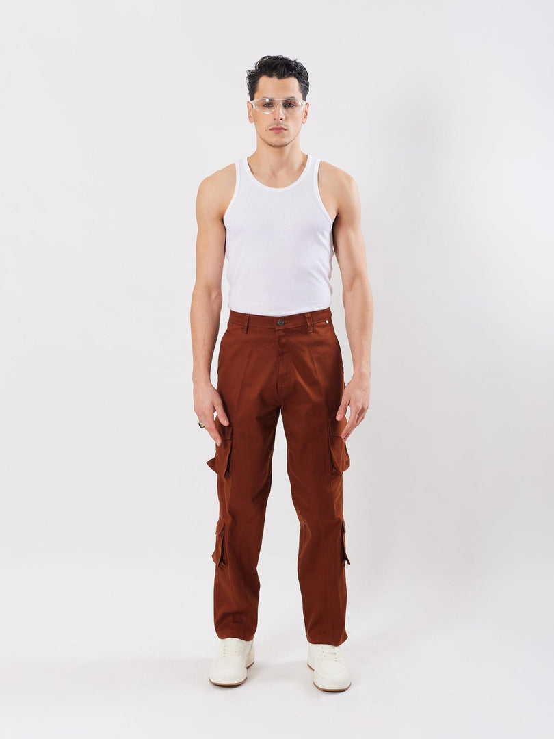 Brown Cargo Trousers