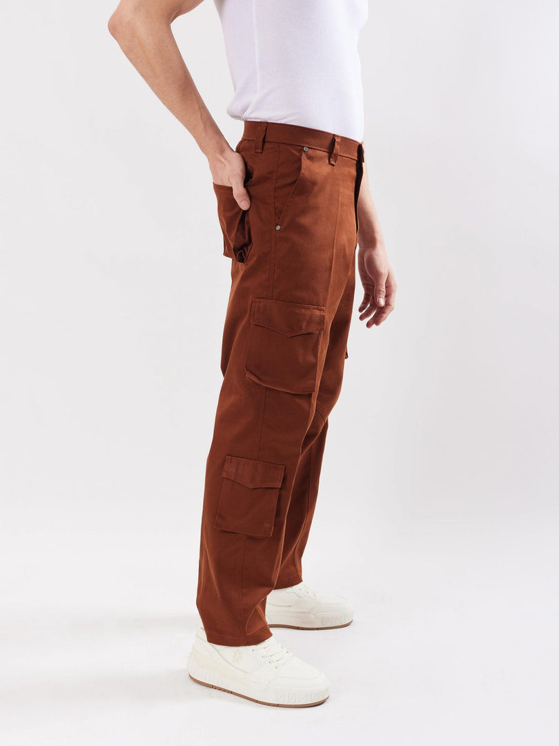 Brown Cargo Trousers