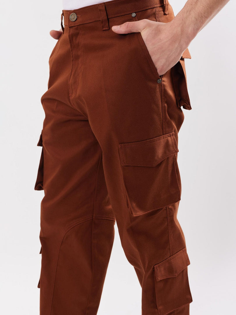 Brown Cargo Trousers