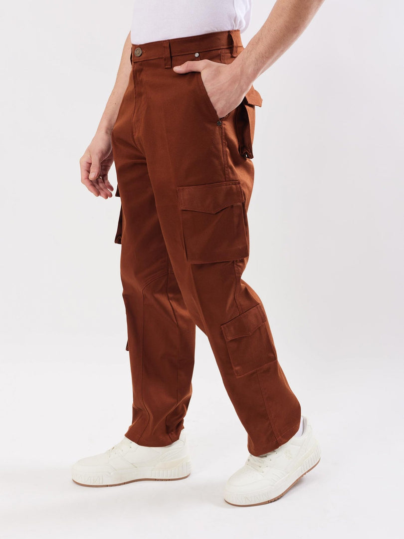 Brown Cargo Trousers