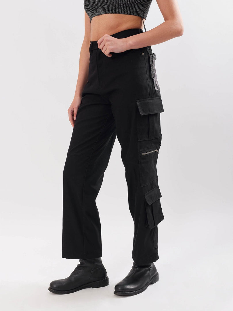 Black Cargo Trousers