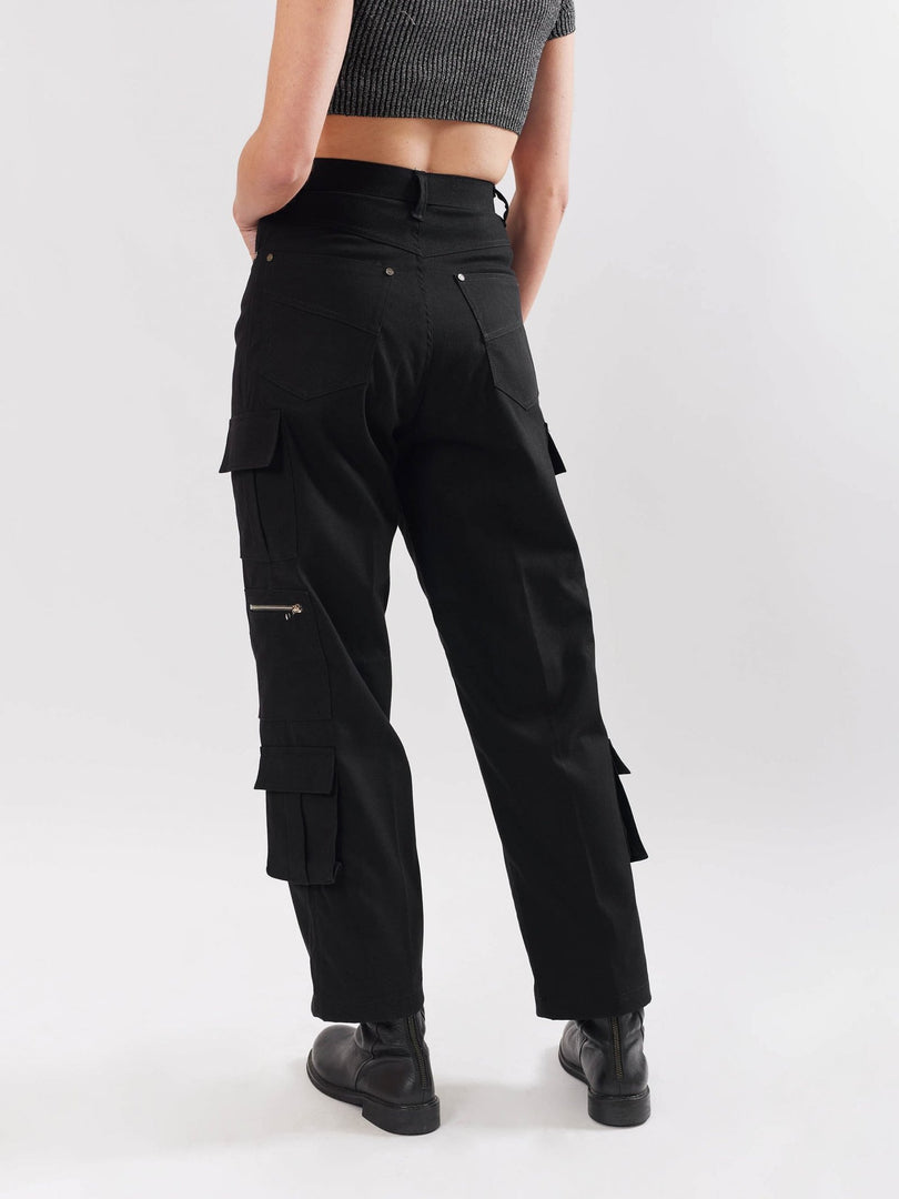 Black Cargo Trousers