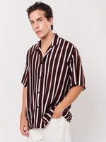 Load image into Gallery viewer, Brown Striped Shirt
