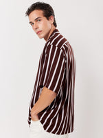 Load image into Gallery viewer, Brown Striped Shirt
