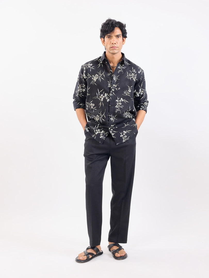 Night Jasmine - Linen Shirt