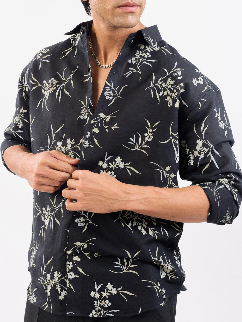 Night Jasmine - Linen Shirt