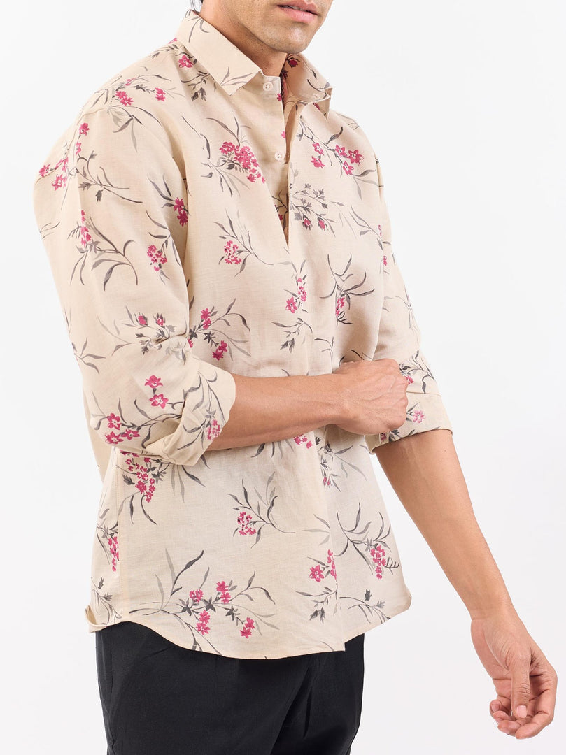 Cherry Blossom - Linen Shirt