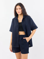 Load image into Gallery viewer, Blue Unisex Textured Co-ord Set
