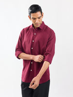 Load image into Gallery viewer, Wine Linen Shirt
